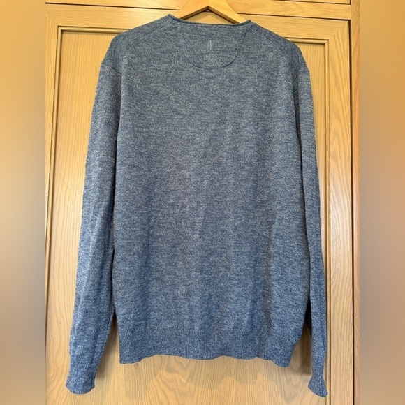 johnnie-O Wool/Cotton Pullover Henley Rolled Neck Sweater / Large - Picture 6 of 9